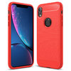 Flexi Slim Carbon Fibre Case for Apple iPhone XR - Brushed Red